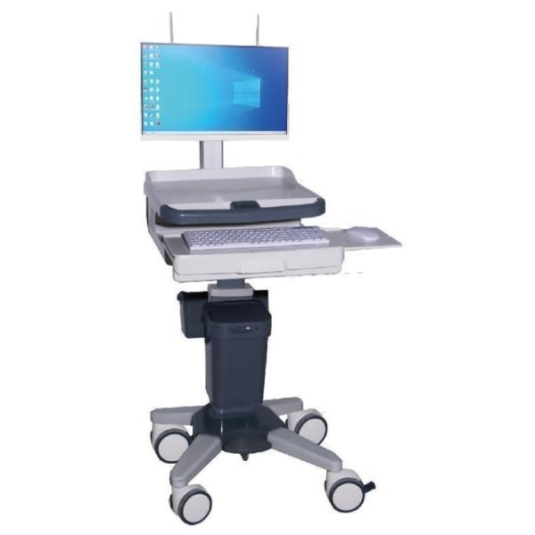 Chariot de poste de travail médical sans fil en ABS pour le traitement d'urgence en milieu hospitalier pour les soins infirmiers