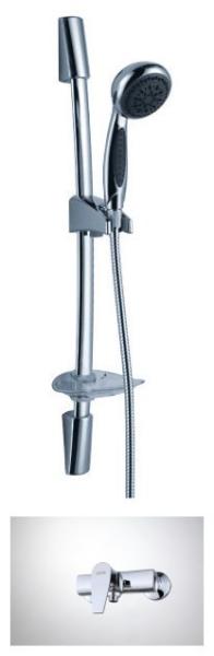 Household Wall Mounted Brass Bathroom Sink Faucets with Two hole