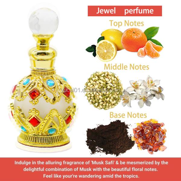 15ml Crown Glamour Arab Middle East Dubai Women's Essential Oil Perfume Dropper Bottle