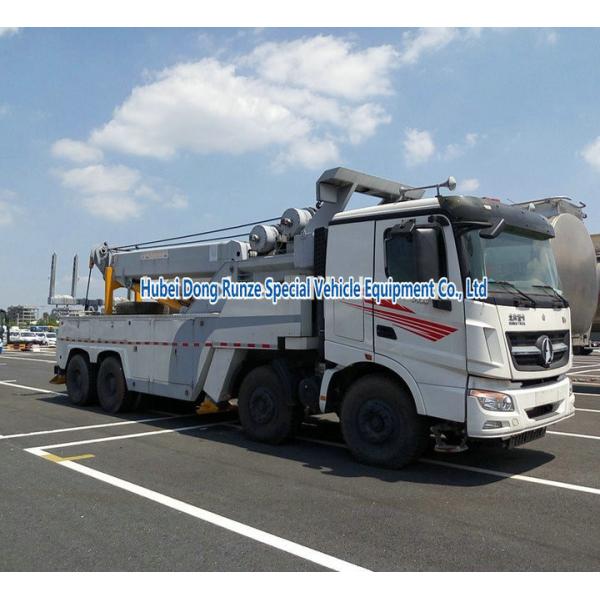 Beiben Heavy Duty Rotator Wrecker Tow Truck , 30-40 Ton Heavy Wrecker Trucks