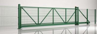 H2m X W10m 3D Curved Steel Wire Mesh Fence Access Control Fence For Safety