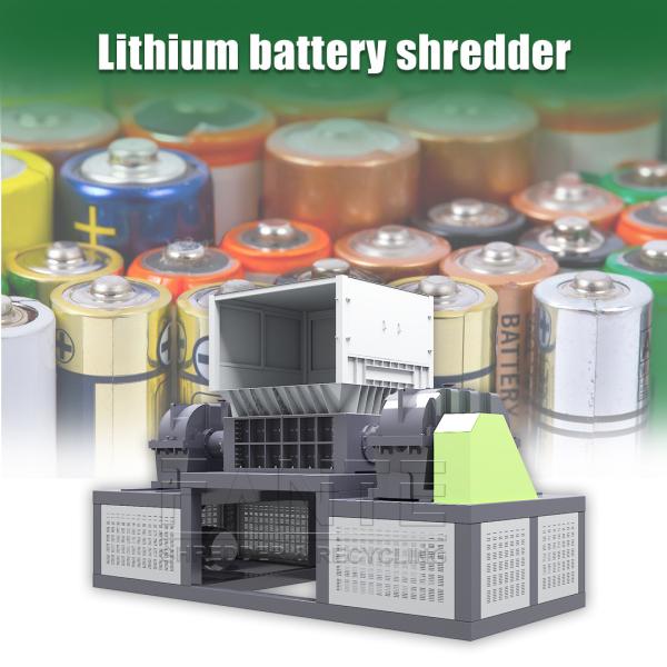 Industrial Twin Shaft Shredder for E Waste Including Hard Drives Keyboards Printers Routers and TVs