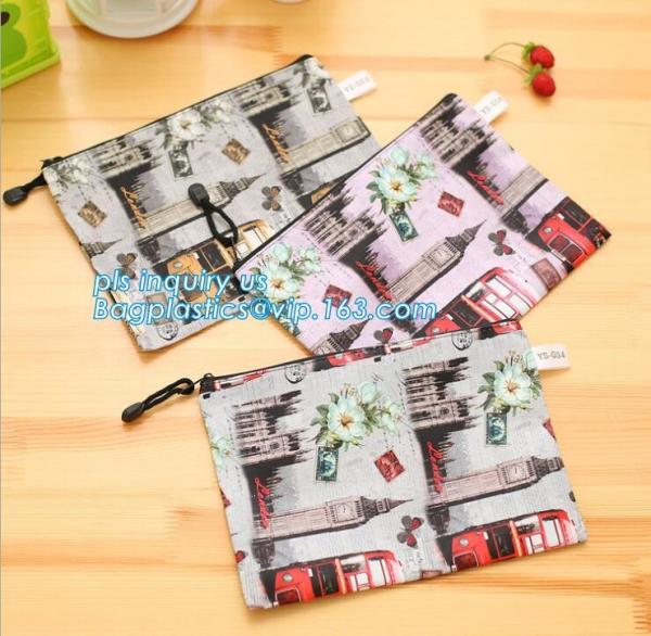 Organizer Zipper Bag Folder Office Stationery bag, zipper optional size stationery Envelope PP File Bag, document bag fi