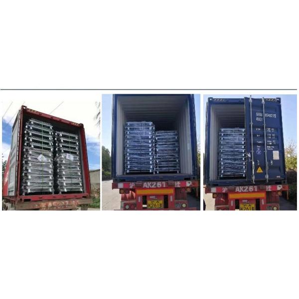 Heavy Duty Padlock Stillage Pallet Cage Galvanized Powder Coated 1000kg-2000kg Load Capacity