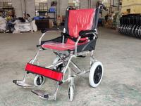 Silla de ruedas manual de aluminio ligera compacta con la rueda posterior sólida