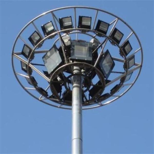 Resistência poligonal de aço do tempo de pólo de iluminação da estrada do rolo quente