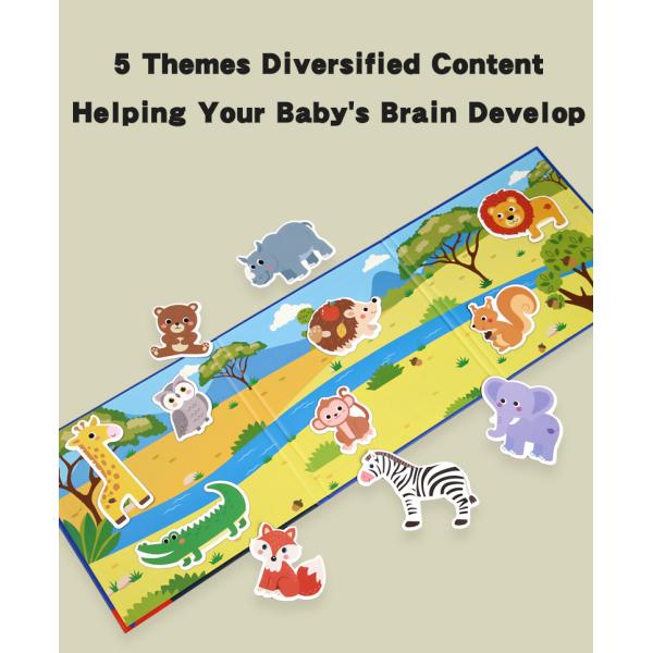 Magnetic Puzzle Book for Early Education Educational Toys with Scenes