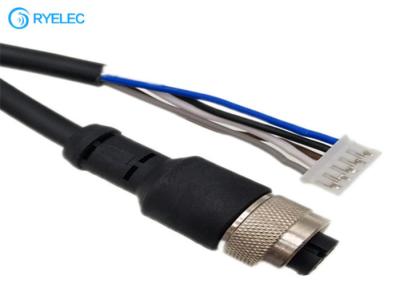 M12 5 Pin B Code Female Socket Terminator Circular Connector To Jst Ph2.0 5 Pin Cable