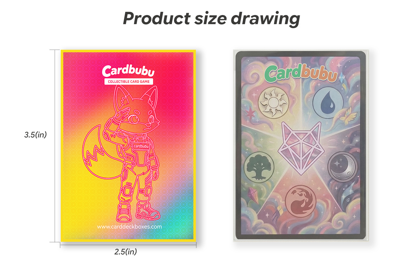 Portable Custom Card Sleeves High Definition Textured Card Protector Sleeves