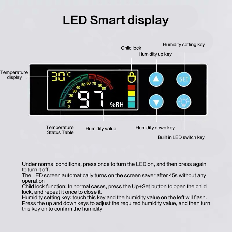 Digital Control Camera Storage Dehumidifier Electric Dry Box Dry Cabinet