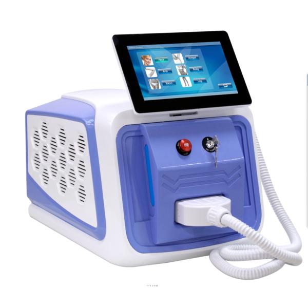 3.5 pulgadas de pantalla táctil de color 808nm Diodo máquina de depilación láser para el tratamiento del salón de belleza
