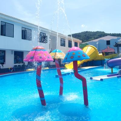 Outdoor Water Spray Park with Interactive Features and Sturdy Fiberglass Construction