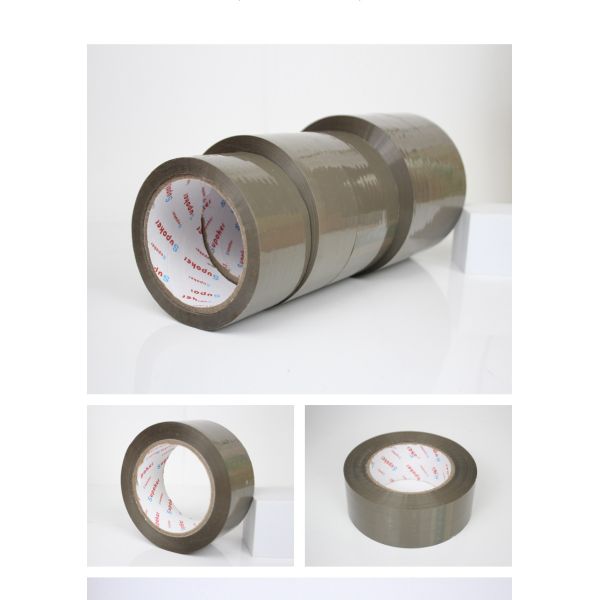 Ultra-Quiet Red Warning Poker/Supoker Silent Tape for Carton Sealing Single Sided BOPP for Logistics Express Soundproof Packing
