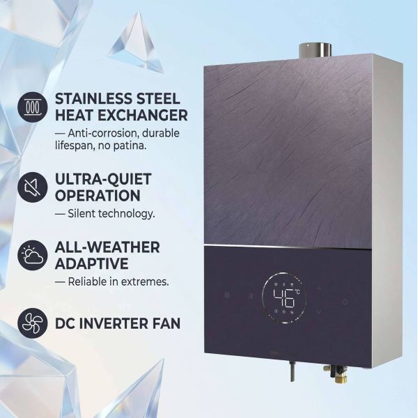 Twin Wall Chimney Gas Water Heater Inside House Safe For Airtight Rooms & High Rise Homes