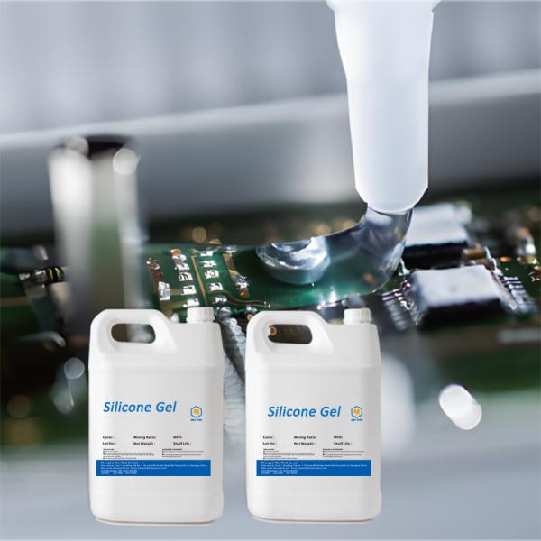 6605 high temperature electrical insulation Clear/ Blue waterproof cable junction box silicone gel