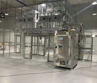 304 quarto desinfetado de aço inoxidável da classe 100000 FFU com chuveiro de ar