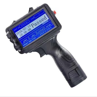 Handheld portable inkjet printer for plastic bag date time coding