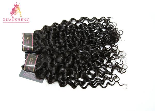 Unprocessed Italian Wave Brazilian Human Hair Customized Length