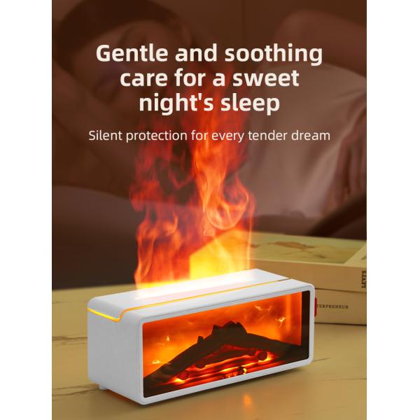 LED Fireplace Lamp with Aroma Diffuser and Remote Control