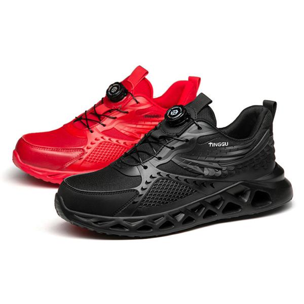 TPU+Microfiber+Flying Knit Industrial Safety Shoes with EVA Sole and Kevlar Mid Sole