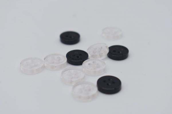 Clear Plastic Garment Buttons Lettering Words 12L For Shirt Dress