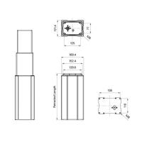 Colonnes de levage industrielles réglables en hauteur