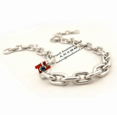304 316 Stainless Steel DIN766 Link Chain 8mm polished smooth surface