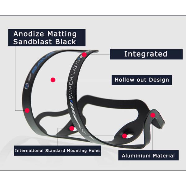 Jaula ligera de la botella de la bici del tenedor de botella de SAVA Cycling Bottle Cage Aluminum