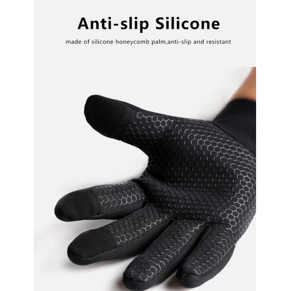 Black Cycling Gloves for Men and Women Full Finger Touch Screen Outdoor Sports Gloves