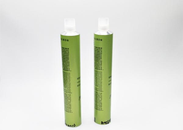 Customized Length Empty Metal Paint Tubes , Hair Colour Tube Sealed Opening Diameter 28MM