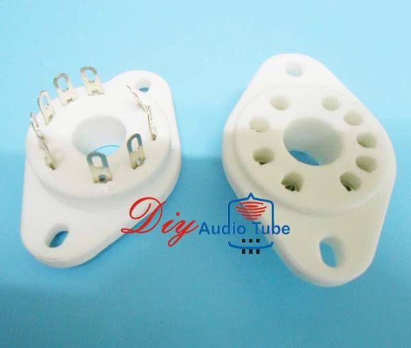 Eu - Telephone Vacuum Tube Sockets 110V - 250V Rated Voltage For Siemens F2a E2e