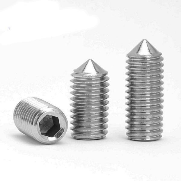 Parafusos de fixação de aço inoxidável do soquete do hexágono com RUÍDO 914 do ponto do cone