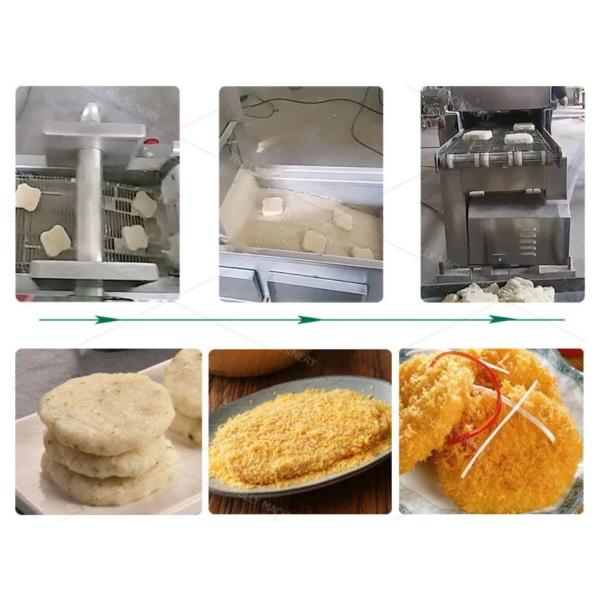 Automatic Fish Batter and Breading Machine for Thermal Processing in Food Industry