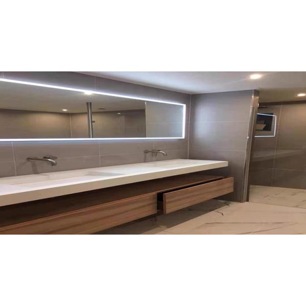 Create A Modern Look In Your Bathroom With Plywood Wall Vanity Cabinet And Led Mirror