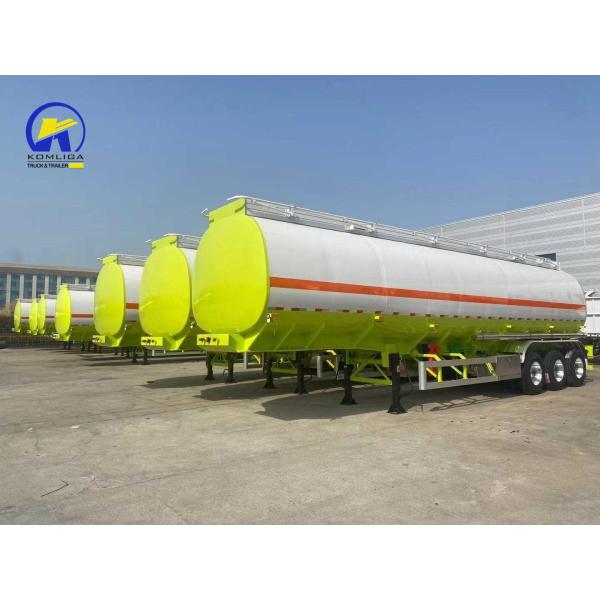 315/80r22.5 Tire 3/4 Axle Carbon Steel Crude Liquid Fuel Oil Tanker Semi Trailer