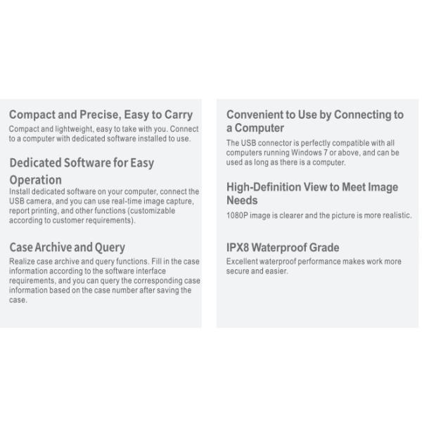 Обработка портативного поликлинического больницы для животных Endoscope MT-HE02 USB твердого аварийная