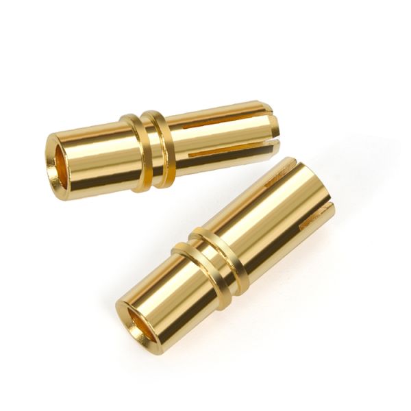 High Conductivity 12.0mm CNC Machined Socket Terminal Silver Plated Red Copper with Milling Flat Hole for Machining