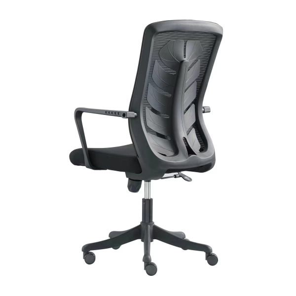Mesh PP Computer Black Swivel Office Chair With Tilting Low Back