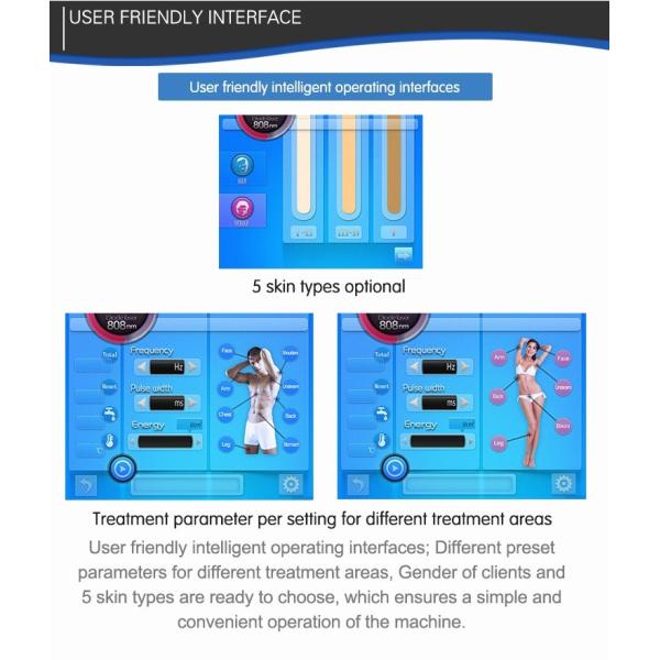 2017 hot sellling Newest portable 808nm diode laser hair removal machine laser hair removal for whole body