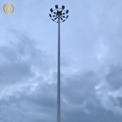 Altura alta 15M - 40M de polo de iluminação do mastro da forma de Dodecagon para o aeroporto