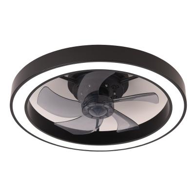 Factory Remote APP Control Smart Low Profile Ceiling Fan Light Flush Mount LED Ceiling Light 6 Wind Speeds New Technology Ceiling Fans