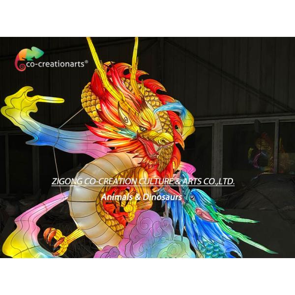 Традиционный дракон китайский животный фонарь для фестивальной выставки