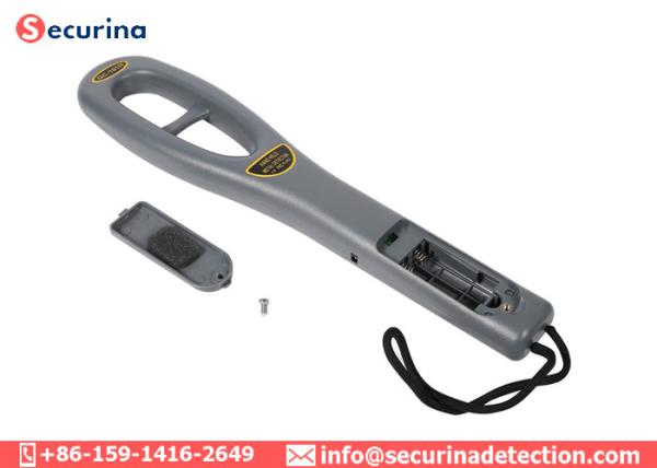 110VAC Hand Held Metal Detector 22KhZ 3 LED Indicators FCC For Security Guards