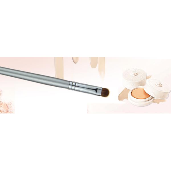 Small Silver Synthetic Hair Makeup Concealer Brush / Powder Foundation Brush