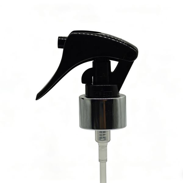 Aluminum Collar Spray Trigger Head Fine Mist Non Spill For Bottles