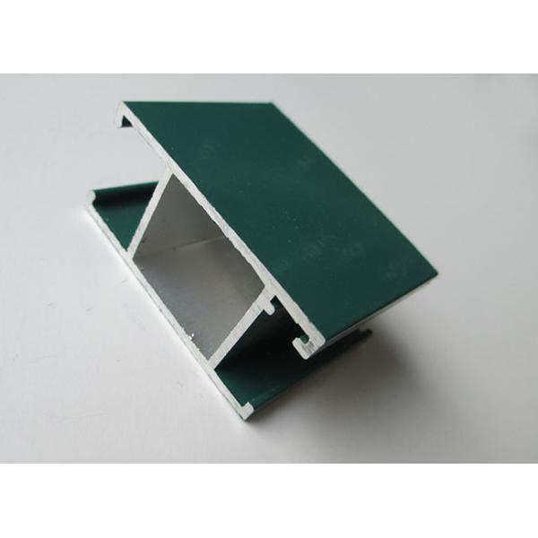 Small Size Green Powder Coated Aluminum Door Profiles For Outdoor Installation