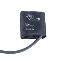Cor da mangueira Cinza Pediátrica NIBP Mancha 13,8-21,5cm Mancha de nylon Tubo único sem bexiga
