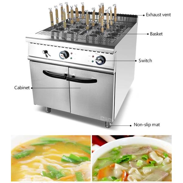 16 Basket 60Hz 18kw Stainless Steel Cooking Equipment