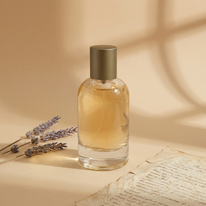 50ml 100ml Cylinder Glass Perfume Bottles Empty Frosted Spray Crimp Neck