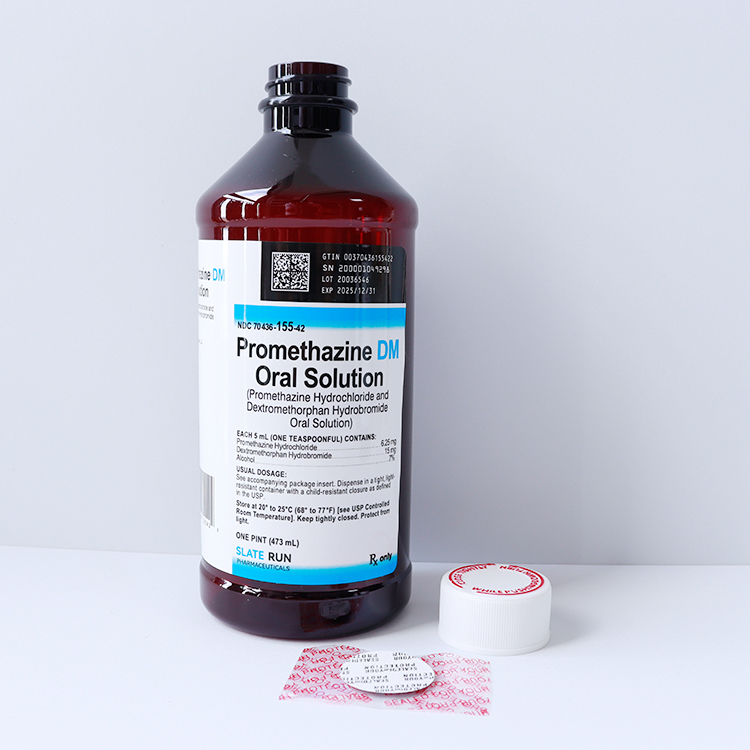 16 oz PET Plastic Type Wockhardt Oral Solution Bottle